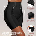 Tummy Control Shapewear Shorts Black High Waist