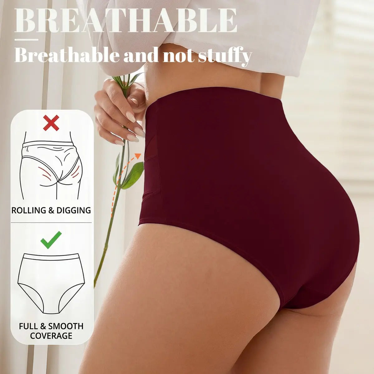 High-Waisted Tummy Control Shaping Panties