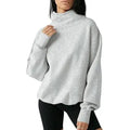 Oversized Turtleneck Sweatshirt Hoodie Pullover Top
