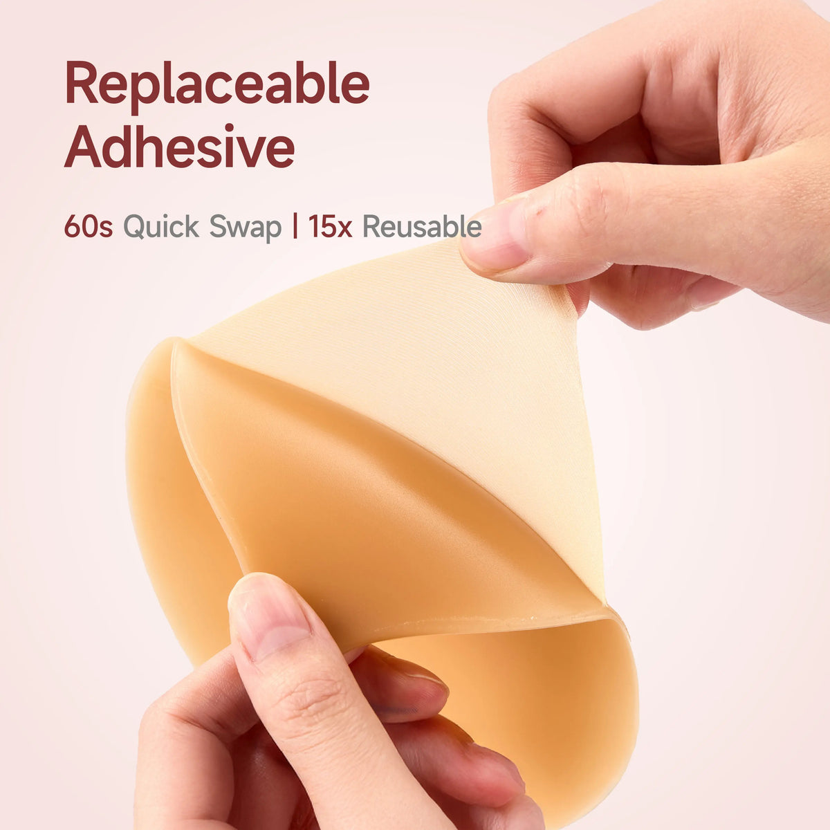 💕Push-up Sticky Bra – Waterproof & Sweat-proof Replaceable Adhesive Pads