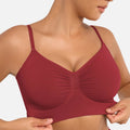 Women's Wireless Bra Comfort Bralettes No Underwire Unlined Cami Bra Seamless Tshirt Bras Sports Bra Bralette Basic Comfortable Fit Womenswear Everyday Up to 44DD Summervibes