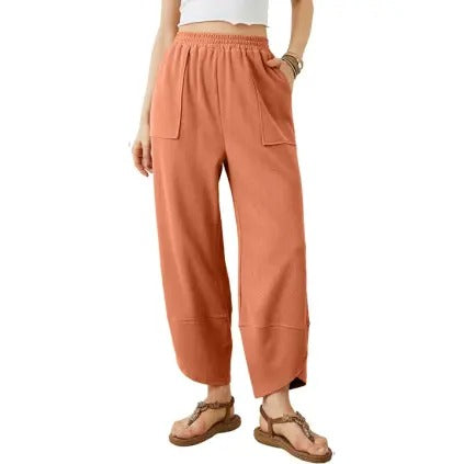 Women’s Baggy Wide Leg Pants Casual Lounge Palazzo Trousers Summer Style