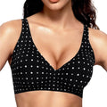 Jelly Bra Polka Dots Deep V Wireless Bra