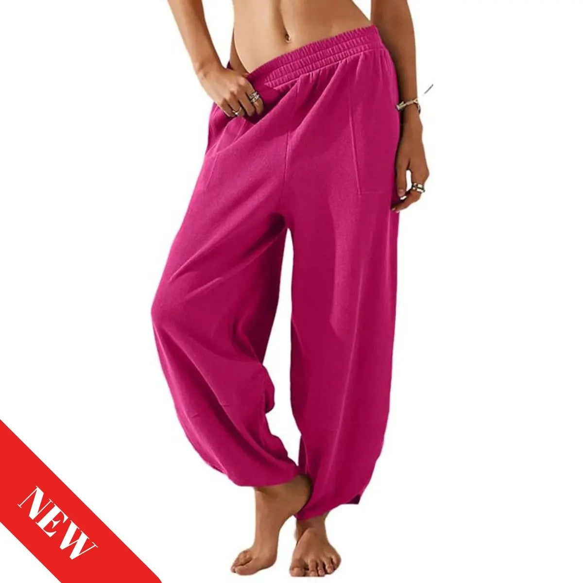 Women’s Baggy Wide Leg Pants Casual Lounge Palazzo Trousers Summer Style