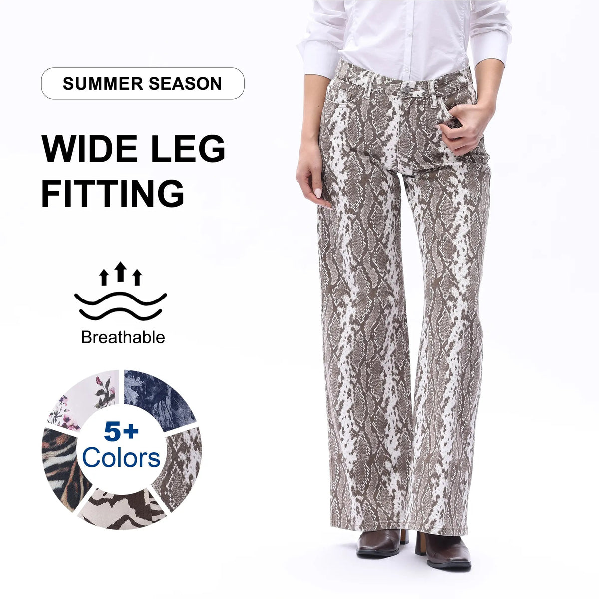 Wide Leg Raw Hem Jeans