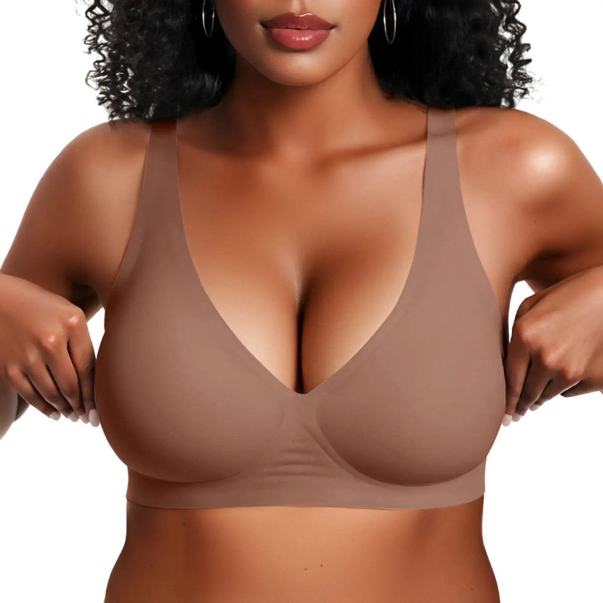 Jelly Bra Polka Dots Deep V Wireless Bra