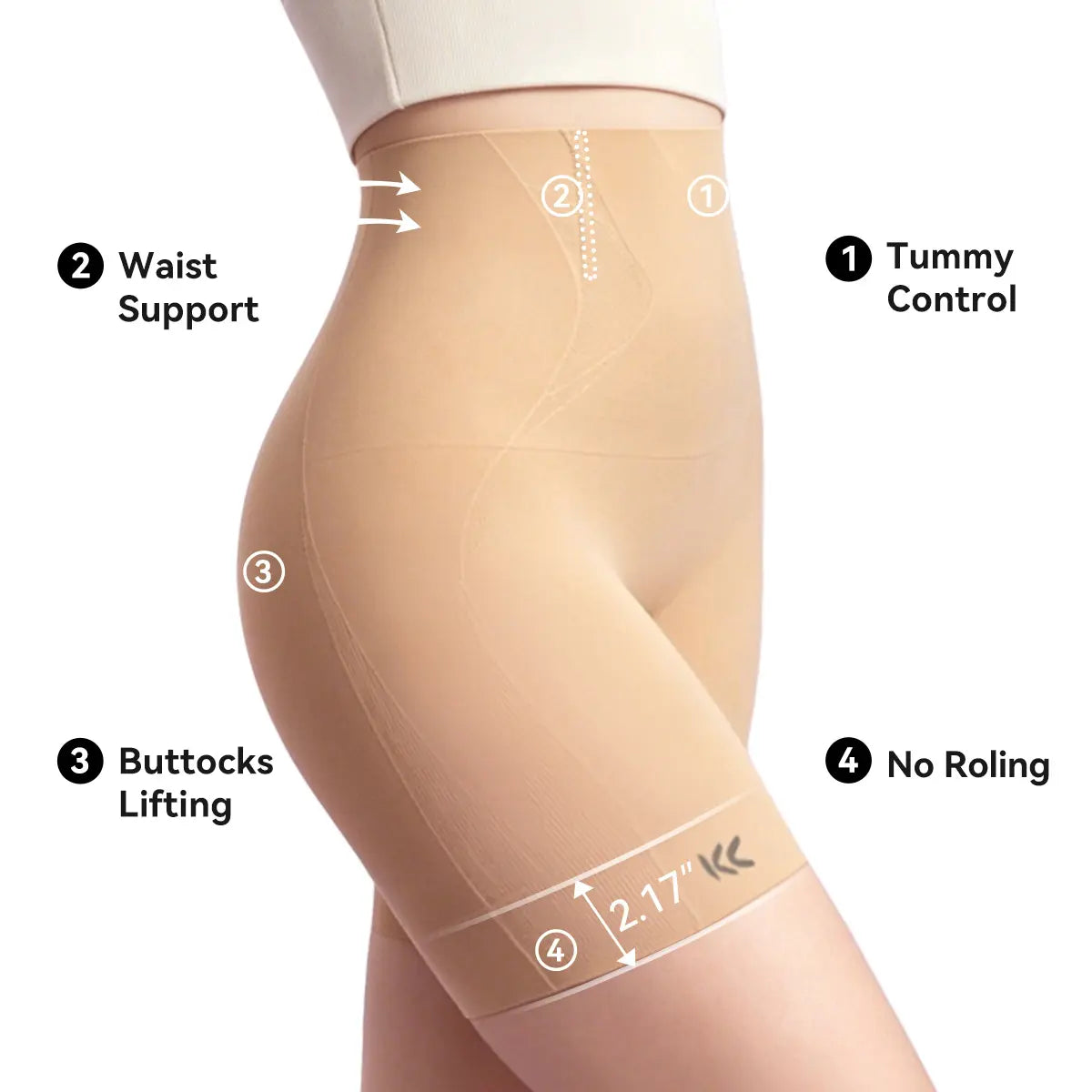 Tummy Control Faja Shapewear Pants for Women