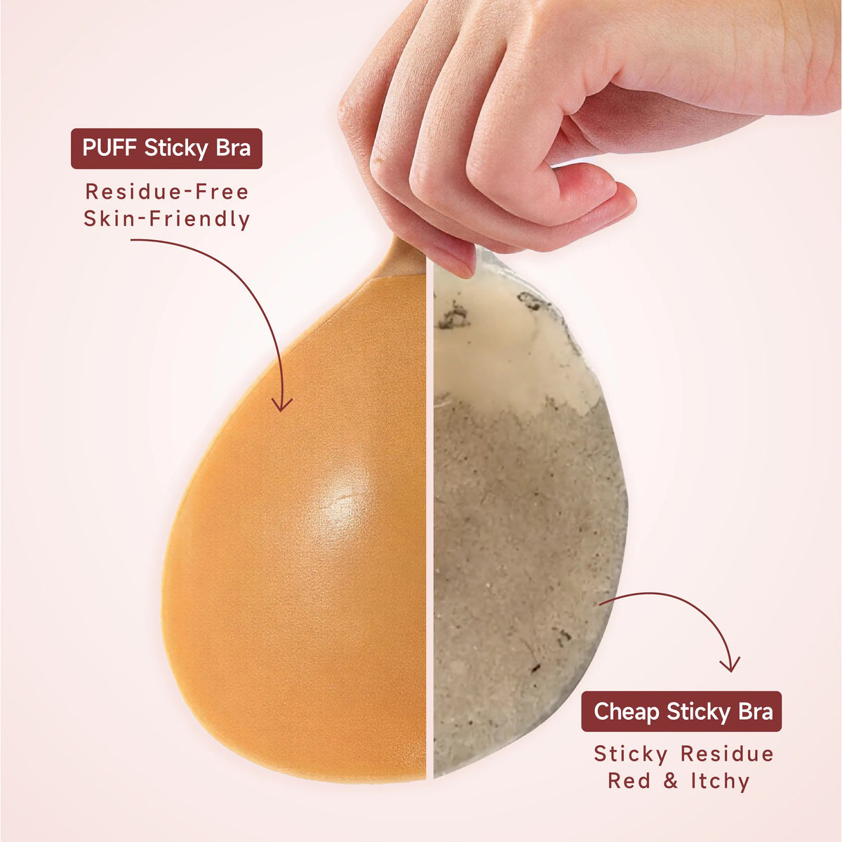 💕Push-up Sticky Bra – Waterproof & Sweat-proof Replaceable Adhesive Pads