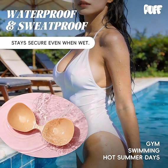 💕Push-up Sticky Bra – Waterproof & Sweat-proof Replaceable Adhesive Pads