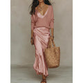 Womens 2 Piece Knit Sweater Dress Set