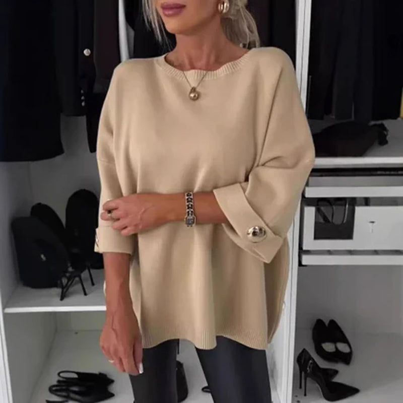 🎀Limited Sale 49% OFF🎀Women's Classic Solid Color Knit Top