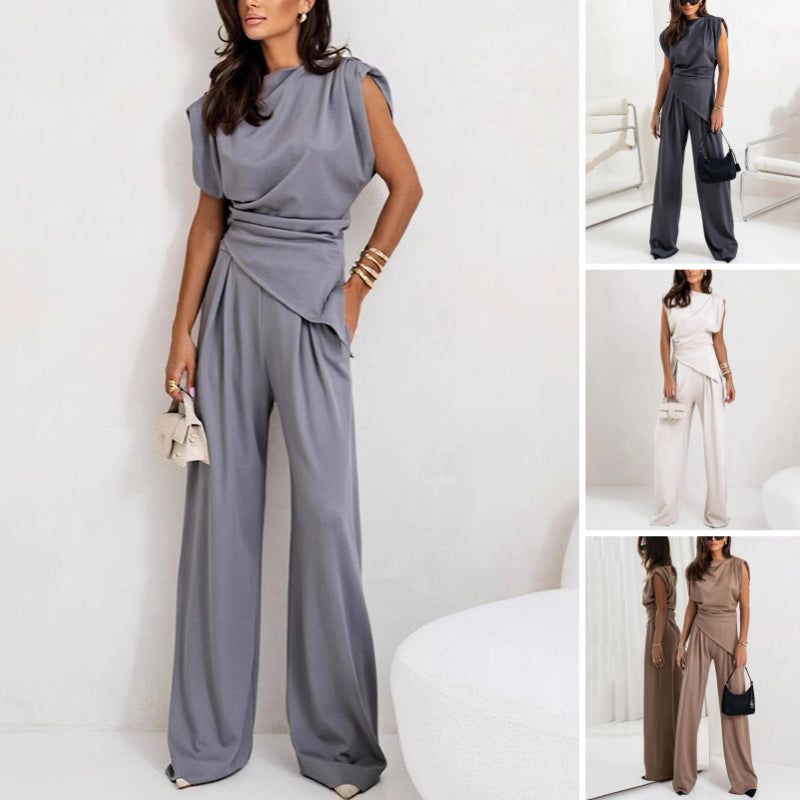 💕Big price reduction！💕 Women’s Elegant Solid Color Two-Piece Set