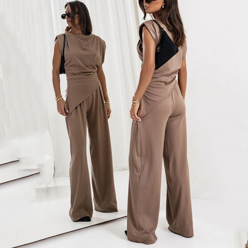 💕Big price reduction！💕 Women’s Elegant Solid Color Two-Piece Set