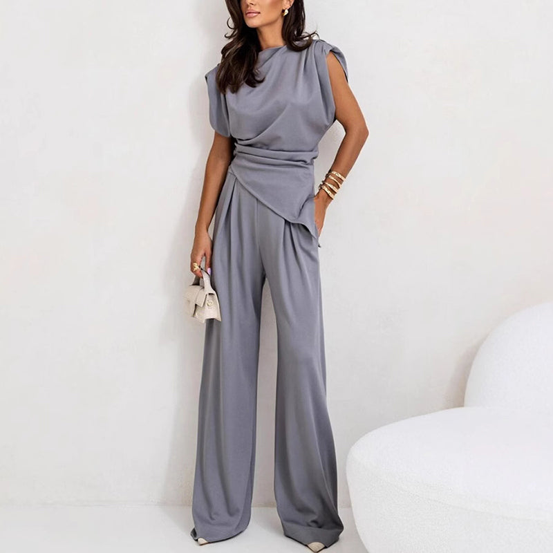 💕Big price reduction！💕 Women’s Elegant Solid Color Two-Piece Set