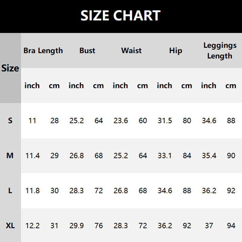 Women’s High Support Sports Bra & Butt Lifting Leggings  2-Piece Set